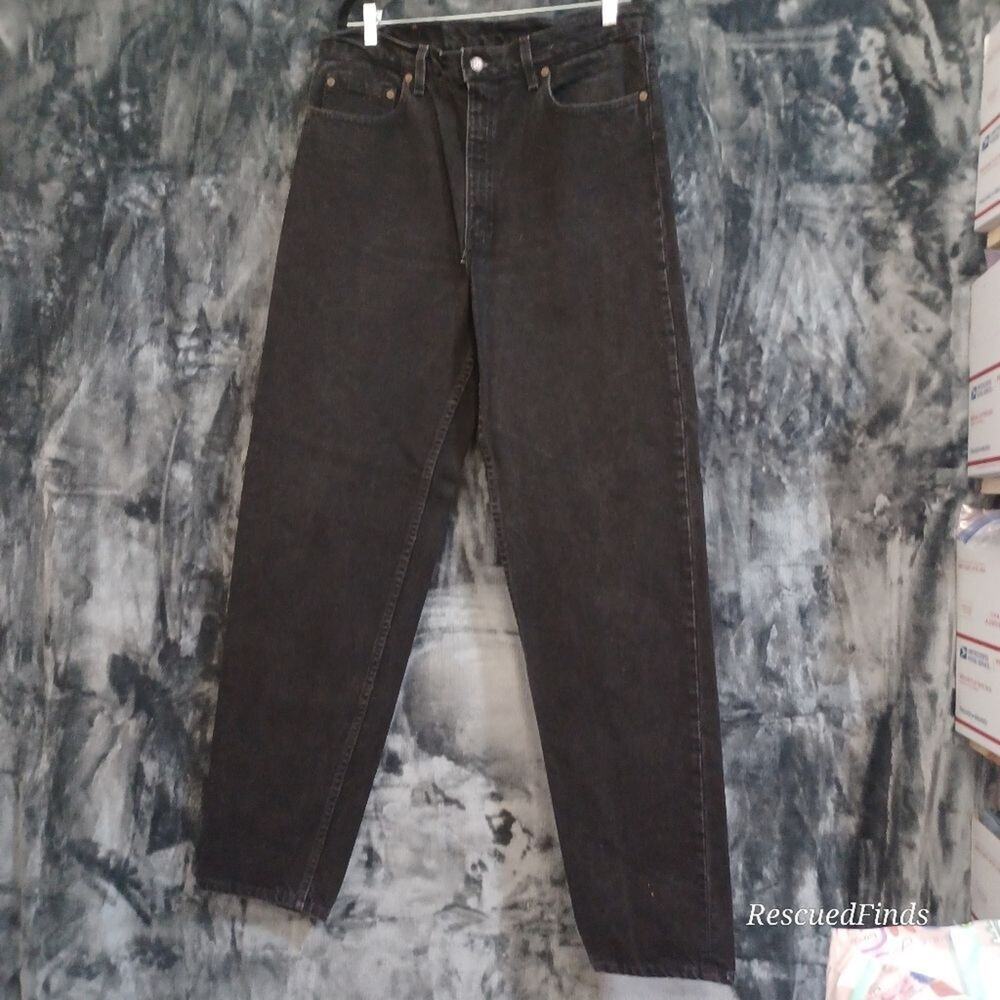 Vintage 1993 Levis 550 Black Cotton Jeans - W38 L36